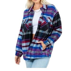 Ashley By 26 International Multicolor Plaid Jacket